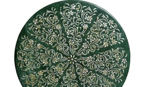 24" Green Marble Mop Stone Coffee Table Top Luxury Living Room Furniture Home De - Picture 1 of 7