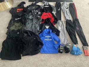 Lot Of Boys Clothes Nike Under Armour Polo Size Small - Picture 1 of 17