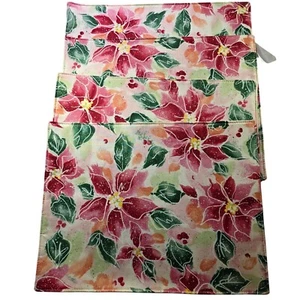 Kay Dee Designs Placemats Holiday Floral Christmas Poinsetta Table Decor - Picture 1 of 5