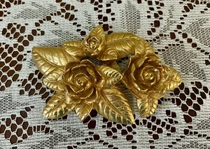 Margarita Barrera Skulptur Rosen Blumen Gürtelschnalle 1988 - Bild 1 von 6