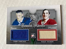 2015-16 ITG In The Game Final Vault 2012-13 Forever Rivals Sawchuk Vachon