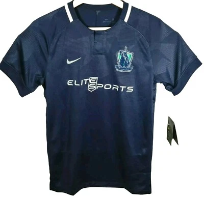 Elite Sports Scott Gallagher Soccer Short Sleeve Shirt Blue Nike Dri Fit Small - Image 1 of 4