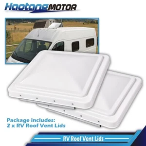 2Pack 14"X14" RV Replacement Roof Vent Cover White Camper (Trailer) Vent Cover - Picture 1 of 10