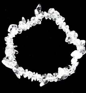 Bergkristall Armband flexibel Trommelstein - Splitter - Armband Top - Qualität - Bild 1 von 2