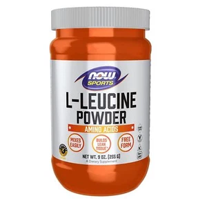 NOW FOODS L-Leucine Powder 9 oz, Amino Acids,Builds Lean Tissue,Sports Nutrition - Picture 1 of 8