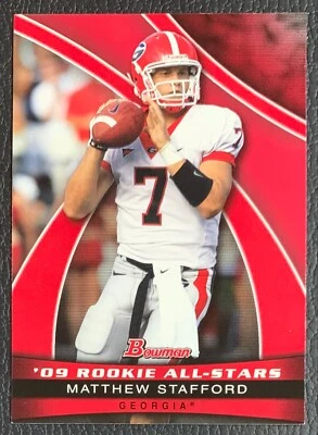 2009 Bowman Matthew Stafford RC Rookie All-Stars Insert #AS10 🔥🔥🔥 - Image 1 of 2