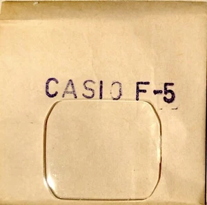 Nos New Casio F-5 Plexi Glass Plastic Crystal Vintage Watch Old Stock - Bild 1 von 1