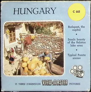 Paquete de 3 carretes Hungría Europa 3d View-Master años 50 - Kodachrome a todo color - Imagen 1 de 3