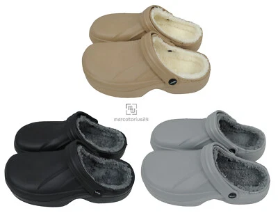 Geschlossene Clogs Herren Damen Gr. 40-45 gefüttert Schlappen Latschen Garten - Bild 1 von 4