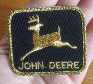 JOHN DEERE ~ Embroidered Sew On PATCH ~ Hat Jacket Vest Shirt Coat PATCH - Picture 1 of 6