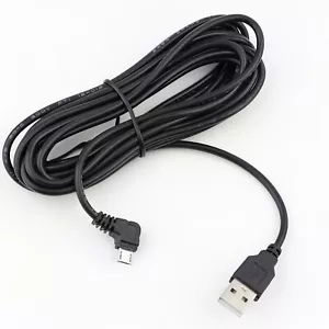 3,5m abgewinkeltes Ladekabel USB Kabel für Garmin Dash Cam Kamera 45 46 55 56 65 66 Mini - Bild 1 von 4