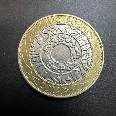 2014 TECHNOLOGY STANDING ON THE SHOULDERS OF GIANTS 2 TWO POUND COIN BU BUNC - Image 1 of 4
