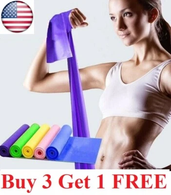 5 Feet Stretch Resistance yoga Bands Exercise Pilates Yoga GYM Workout band