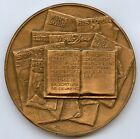 France Publisher Producer Cino del Duca Bronze Art Medal by Dropsy 83mm 290gr !!