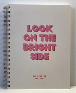 Fringe Studio BRIGHT SIDE New Journal Spiral Notebook 192 Lined Pages - Picture 1 of 5