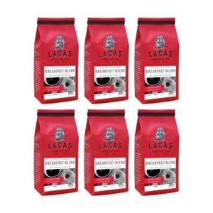 Lacas Coffee Company Breakfast Blend (Town & Country) Medium Fine 12oz 6 pack - Picture 1 of 6