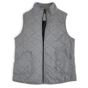 Staccato Steppweste schwarz weiß Hahnentritt ärmellos Taschen Reißverschluss Gr. M - Bild 1 von 5