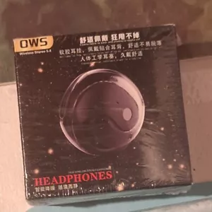OWS BALL BLUETOOTH EARPHONES WIRELESS STEREO 5.4 BLACK - Picture 1 of 3