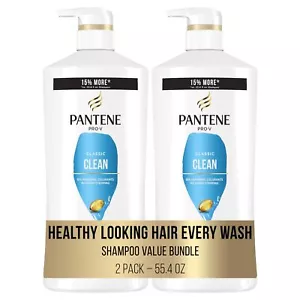 Pantene Pro V Classic Clean Shampoo and Conditioner with Miracle Shot Pack of 2 - Picture 1 of 7