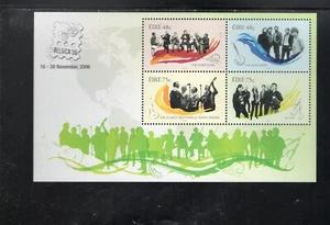 IRLAND #1694c 2006 IRISCHE MUSIKGRUPPEN OVPRT NEUWERTIG SEHR GUTER ZUSTAND NH O.G S/S4 - Bild 1 von 1