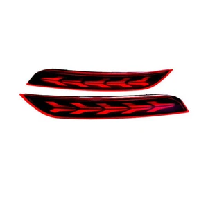 LED Rear Bumper Reflector Fog Brake Turn Indicator Lights For VW Polo 2014-2018 - Picture 1 of 4