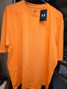 under armour orange mens tshirt, size large underarmour shirt mens(Clo101) - Picture 1 of 4