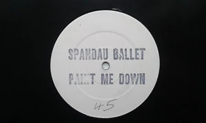 SPANDAU BALLET "PAINT ME DOWN" 12" PROMO SINGLE 1981 N/MINT - Picture 1 of 3