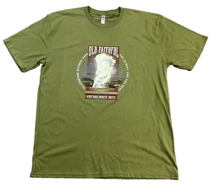 Maglietta unisex Yellowstone National Park Wyoming Camp Grand Tetons Old Faithful - Foto 1 di 10