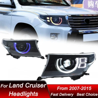Proyector faros LED DRL 2007-2015 para Toyota Land Cruiser LC70-LC79 LC200 Foto 1 de 4