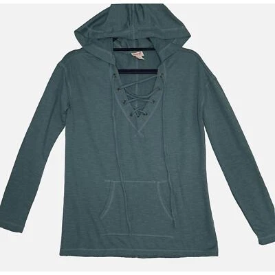 Mossimo Sudadera con Capucha Mujer XS Verde Jersey Tejido Pullover Sudadera Manga Larga Foto 1 de 4