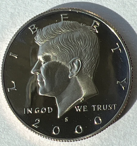 GEM PROOF 2000-S Kennedy Half Dollar Cameo San Francisco Mint -Buy More & Save! Cover