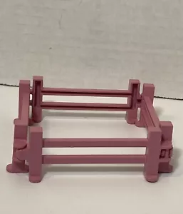 Lego Duplo Lot Of 4 Pink Farm Ranch Split Rail Fence Pieces Interlocking - Picture 1 of 8