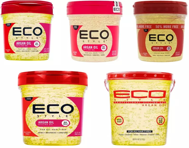 ECO STYLER Eco Style Arganöl Styling Gel maximaler Halt|Sets|alle Haare UK Bestseller
