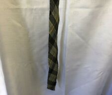 Craigmill Green Striped Tie 100% Pure Virgin Wool Multi Coloured Mens