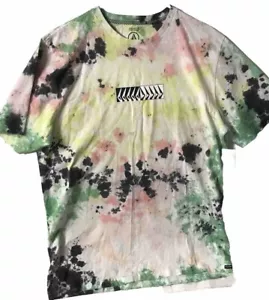 Mens Large Volcom Tie Dye Tee Multicolor Shirt Unique New With Tags - Picture 1 of 6