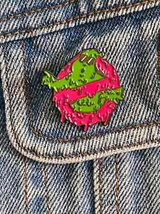 Ghostbusters - Slime Logo - Enamel Pin / Badge - Excellent Condition - Picture 1 of 4