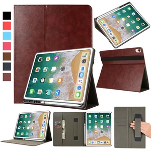 Business Cover Leather Case for iPad Pro 11" 2018 (1st Gen) W/ Cards Slot Pocket - Picture 1 of 119