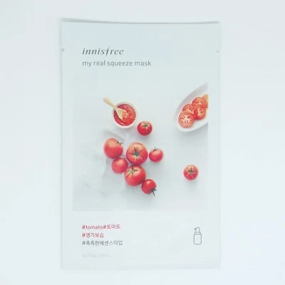 Innisfree My Real Squeeze Mask Tomato 1 Sheet Natural Korea Cosmetic - Image 1 of 2