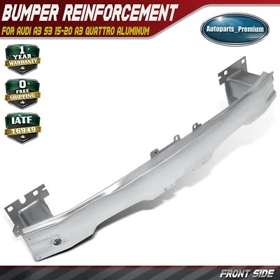 Barra de refuerzo de impacto de parachoques delantero para Audi A3 S3 15-20 A3 Quattro aluminio Foto 1 de 4