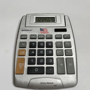 Calculadora electrónica Big Display 8 dígitos 5 X 7 pantalla inclinable energía solar - Imagen 1 de 5