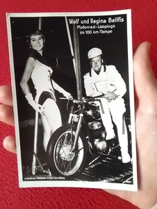 TARJETA 1964 WOLF UND AND REGINA BELLFIS MOTORRAD-LOOPINGS MOTO BOSWELLS CIRCUS. - Imagen 1 de 7