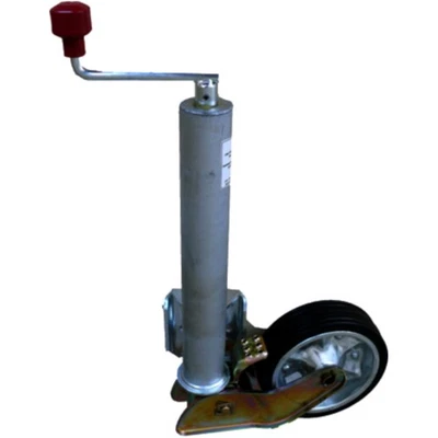 Bierhake Stützrad verzinkt 60 mm mit Stahlfelge 500 kg Stützlast - Bild 1 von 2