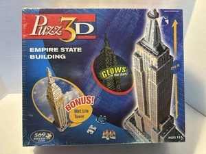 Puzz3D Empire State Building SEALED 2005 Puzzle With bonus Met Life Building NiB - Picture 1 of 2