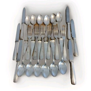 Boulenger Betty, Art Déco,  set 24 pièces, métal argenté Couverts de Table. - Imagen 1 de 17