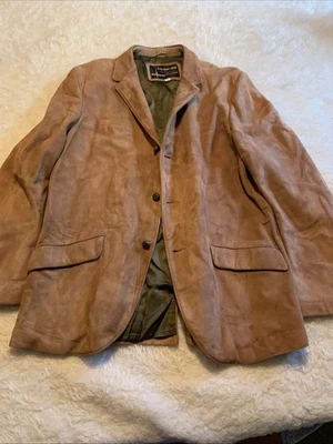 Abrigo deportivo de gamuza marrón talla 42 para hombre de Ralph Edward’s Sportswear Foto 1 de 4