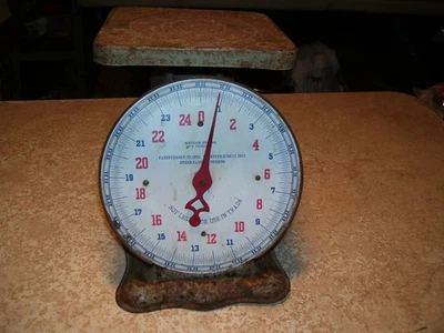 Antique Patent 1912 & 1913 25 Pound General Store Scale - Image 1 of 4
