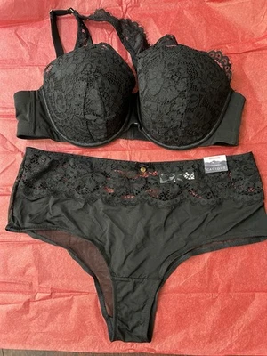 Nuevo sin etiquetas Conjunto Cacique Intimates 38C Sujetador sin Tirantes Multivía Ligeramente Forrado y 14/16 UW Foto 1 de 4