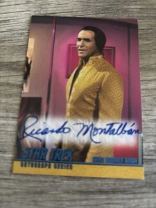 Skybox Star Trek 1997 serie original Ricardo Montalban serie 1 autógrafo #A17 - Imagen 1 de 2