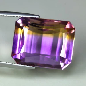 27.77 Cts_Gorgeous !! Excellent Cutting_100 % Natural BIG Bi-Color Ametrine - Picture 1 of 3