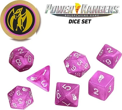 Power Rangers RPG: Pink Dice Set - Image 1 of 2